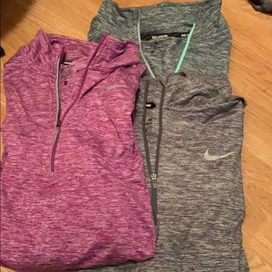 Nike quarter zips